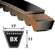 Ремень 17/BX 2585 Ld / BX100 (BX 2585) Contitech (Германия), зубчатый 17x11x2585 мм BX00024 фото 4